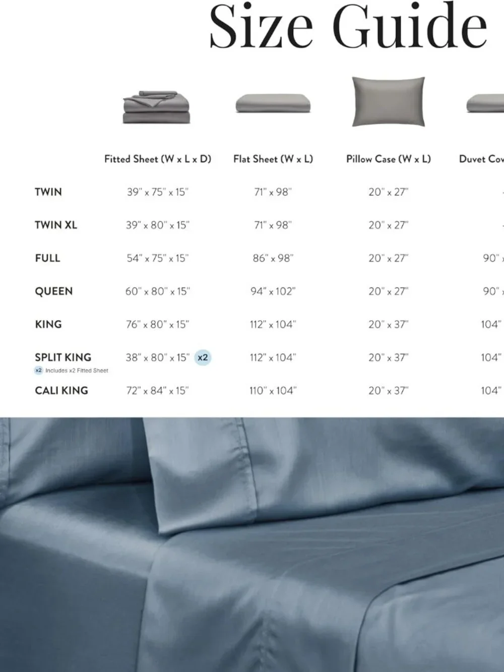 MIRACLE MADE {NWT} Extra Luxe Soft Cooling Sheet Set | Queen Size | Slate Blue